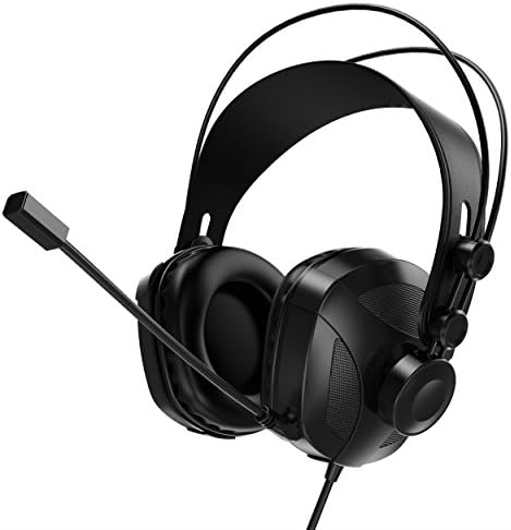 GMsound Over Ear Game Headset Premium Deep Bass with Bendable Metal Mic, Professional PC Headset
