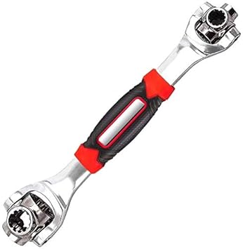 ZHENGTU 48 in1 Spanner Socket Wrench Multifunction Universal Tool kit (Silver)