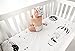 Rookie Humans 100% Cotton Sateen Fitted Crib Sheet: Frieda & the Balloon, Modern Nursery, Use as a Photo Background for Your Baby Pictures. Standard Crib Size (52 x 28 inches) (standard cotton sateen)