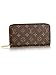 DMYTROVITCHUK Zippy Style Monogram Canvas Wallet With Beige Lining for Woman and Man By Dmytro Vitchuk