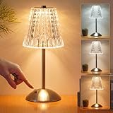Nusogon Cordless Lamp,Touch Dimmable Crystal Lamp 3