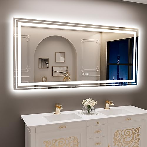 Snowdool LED Bathroom Mirror with Anti-Fog