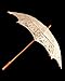 The 1 For U Women's Victorian Lace Parasol Ecru/Light Beige