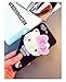 BONTOUJOUR Super Lovely iPhone 7 Plus/iPhone 8 Plus Case, Creative Multifunction Cartoon Soft TPU Phone Case with Hello Kitty Cat Flower Mirror on Back + Lanyard - Hello Kitty Black