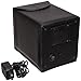 Diplomat 31-409 Black Leatherette Single Watch Winder with Built In IC Program and Camel Suede Interior