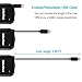 Car Charger, Mosche Retractable Lightning 8 Pin Cable Car Charger Charges Quickly in the Car with 5.6A USB for Iphone 6 and Iphone 6S（Noir）