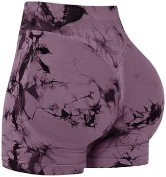 Damen Sport-Shorts Mit Scrunch-Effekt – Nahtlose Biker Shorts, Push-Up-Booty, Hoher Bund, Für Gym Und Alltag
