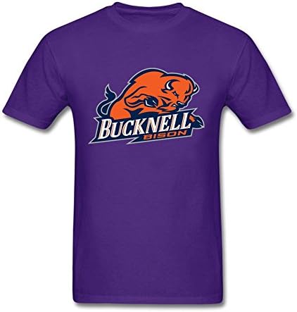 Vintage Mens Bucknell Bison 100% Cotton Short Sleeve T-Shirt Purple S Costume
