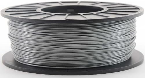 DeltaMaker Silver 1.75mm 1kg PLA Filament for 3D Printers