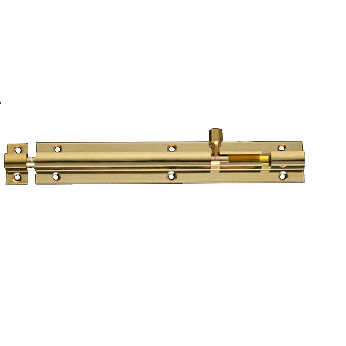 Boxonly Door Bolt 6 Inch Antique Pure Copper Bolts Barrel Slide Lock with Screws for Bathroom Toilet Gate and Shed Doors,Brass Color