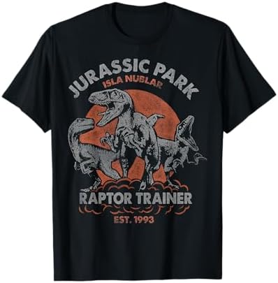 Amazon.com: Jurassic Park T-Rex Raptor Vintage Colors Graphic T