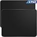 KTRIO 2 Pack Mouse Pad with Stitched Edges, [30% Larger] Mousepads Bulk Non-Slip Rubber Base, Waterproof Mouse Pad for Computers, Gaming, Office & Home, 11 x 8.5 x 0.12in, Black