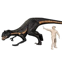 Nanmu Studio 1/35 Scale Indoraptor Figure Raptor Statue Realistic Bereserker Dinosaur Action Figure PVC Model Toys Collector Decor Gift for Adult Two Color (Primary)