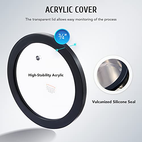 Orion Motor Tech Vacuum Chamber with 3.5cfm Pump, 1.5 Gallon Vacuum