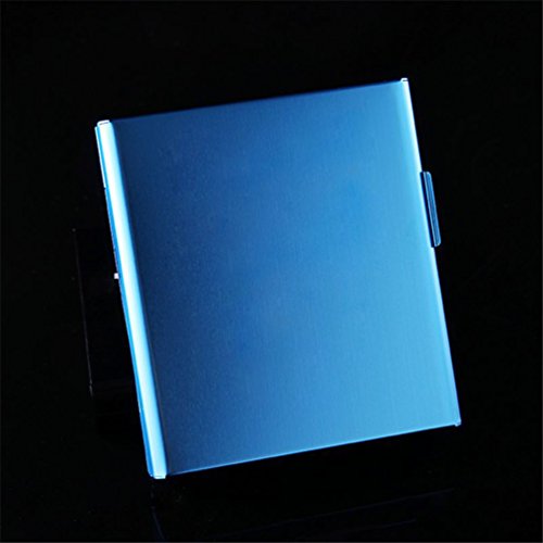 Gooday Alloy 20 Cigarettes Box Storage Case Box Tobacco Cigar Container Holder (Blue) - Thumbnail 4