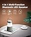 LED Bluetooth Speakers,Bluetooth 5.0 Night Light Portable Wireless Speaker 360 HD Surround Sound & Rich Stereo Bass,Dual Pairing,USB Disk/AUX-in/TF Card,FM Radio,for Camping Outdoors Home and Partythumb 3