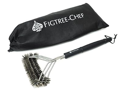 Figtree-Chef 3-in-1 Grill Cleaning Brush | Suitable For All Grills | Best BBQ Tools for Fast And Effective Cleaning