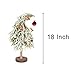 VGIA 17 inch Mini Artificial Christmas Tree Uniquely Shaped Spray Snow Christmas Tree with a Bell Tabletop Christmas Tree