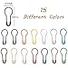 750 Pieces 15 Colors Assorted Bulb Safety Pins Pear Shaped Pins Calabash Pin Knitting Stitch Markers Sewing Making with Storage Box