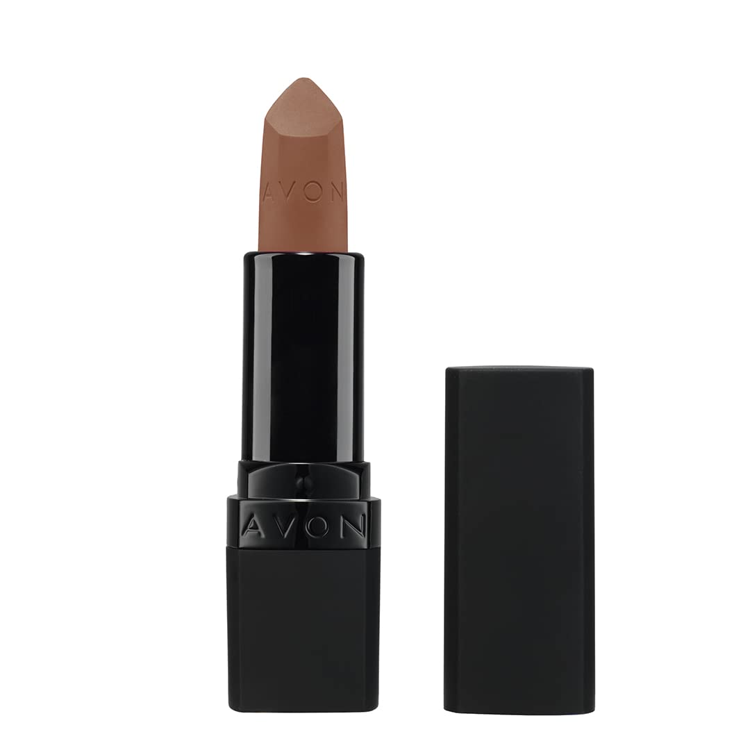 Avon Ultra Matte Lipstick Marvellous Mocha with Vitamin E, Avocado Oil and Sesame Oil for Comfortable Coverage that Won't Cake, Crack or Dry