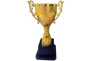 Jilukibo Plastic Gold Trophies Winner Award for Competitions, Award Trophy Cup for Sports Tournaments, Birthday Party Games, Achievements and Championships