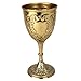 Design Toscano The King's Royal Chalice Cup, 6 Inch, Embossed Brass,8 Fluid Ounces