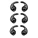 Motanar 6 Pcs Left and Right Side Stabilizers Fins Wing Eartips Adapters for In Ear Earphones with 4mm to 6mm Nozzle Attachment