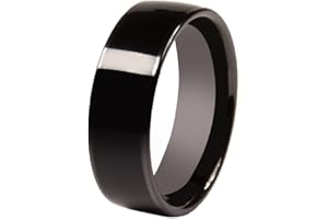 CNICK Tesla Smart Ring Accessories: Ceramic Ring for Model 3/Y/X/S and Cybertruck to Replace Key Card Key fob. (7.5, Black)