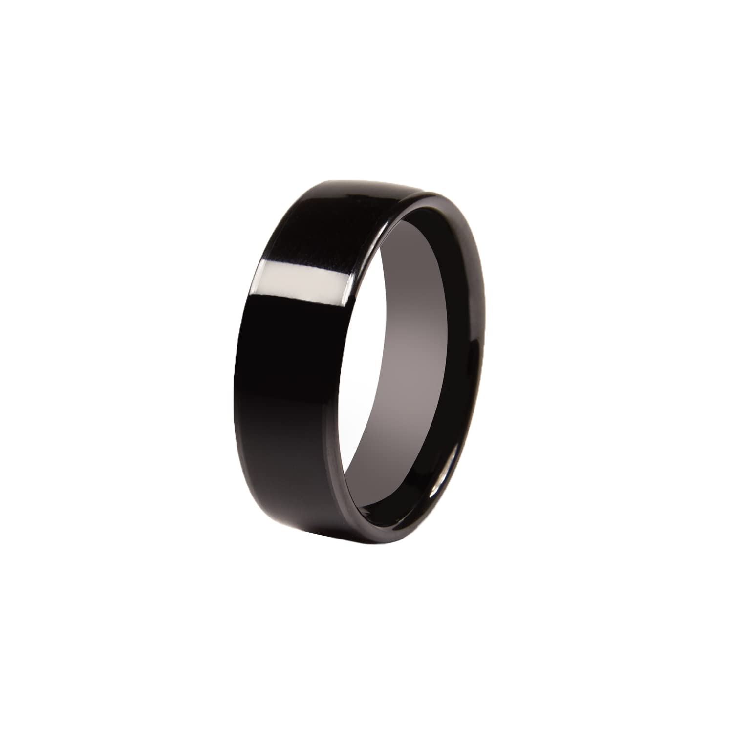 Photo 1 of CNICK Tesla Smart Ring Accessories: Ceramic Ring for Model 3/Y/X/S and Cybertruck to Replace Key Card Key fob. (9, Black)