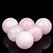 banshren Natural Carved 50mm Pink Rose Quartz Sphere Ball Healing Crystals