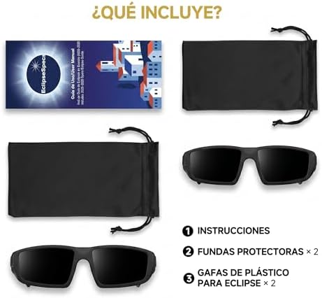 Óculos Solar Eclipse Aprovados, CE e ISO EN 12312-2