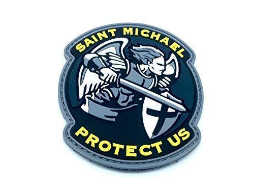 Protect Us Crusader Blue PVC Airsoft Patch