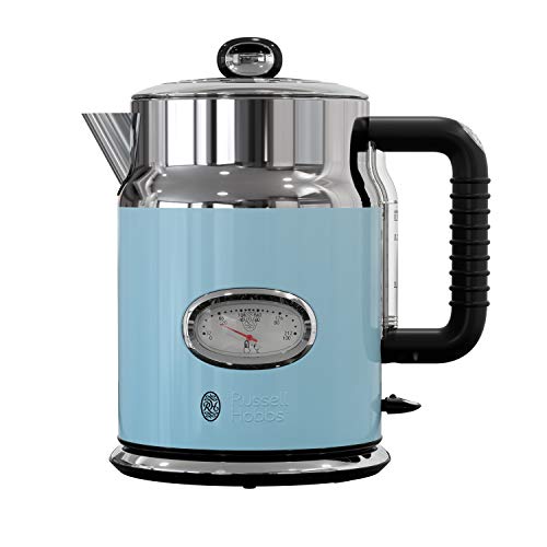 Russell Hobbs KE5550BLR Retro Style 1.7L Electric Kettle, Heavenly Blue