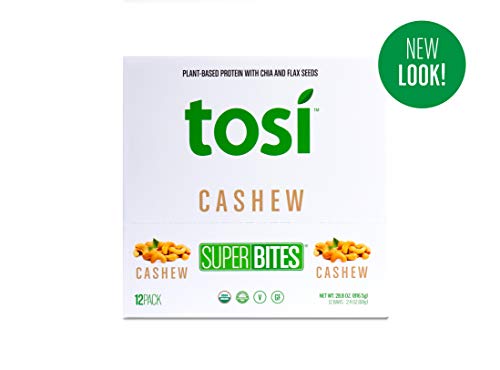 Tosi Organic SuperBites Vegan Snacks, 2.4oz (Pack of 12), Gluten Free, Omega 3s, Plant Protein Bars with Flax and Chia… - Image 3