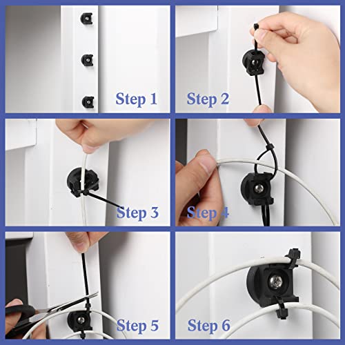 Zip Tie Mount Multipurpose Cable Holder Cable Tie