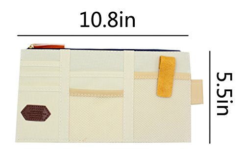 Multifunction Sunshade Car Visor Hang Bag CD/DVD Organizer Storage Card Phone Pouch - Thumbnail 6