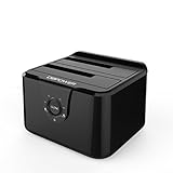 DBPOWER USB 3.0 to SATA Dual Bay Double Hard Drive Docking Station With Offline Clone/ Duplicator Function for 2.5 & 3.5 Inch HDD SSD SATA Support 2x 8TB & UASP, Tool-Free