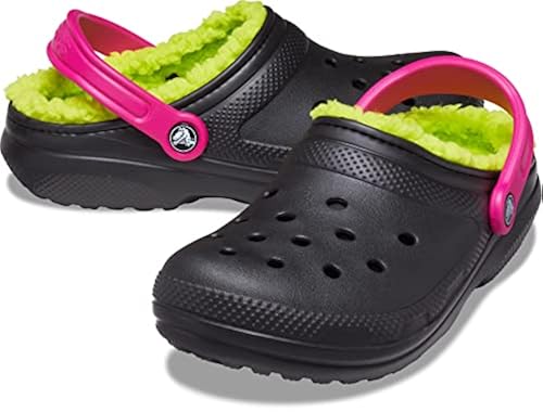 Crocs Unisex Men's and Women's Classic Lined Clog Fuzzy Slippers