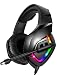 RUNMUS Gaming Headset PS4 Headset with 7.1 Surround Sound, Xbox One Headset with Noise Canceling Mic & RGB Light, Compatible w/ PS4, Xbox One(Adapter Not Included), PC, Laptop, NS, PS2