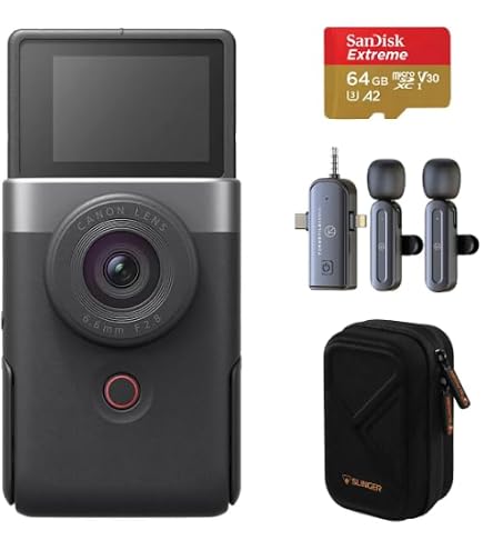 Amazon.com : Canon PowerShot V10 Content Creator Compact Vlogging