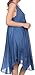 Sakkas 1051 Everyday Essentials Caftan Dress/Cover Up - Blue - One Size