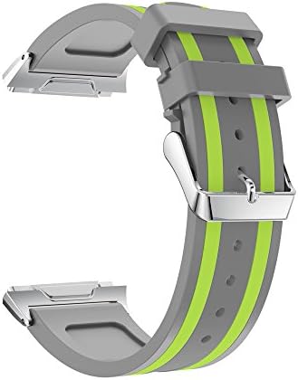 KaiCran Fashion Sport Watchband Sports Soft Silicone Replacement Sports Band For Fitbit Ionic (Gray)