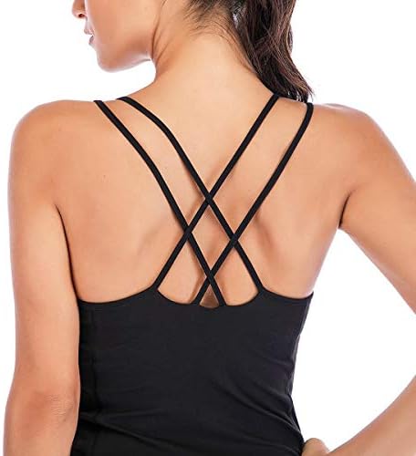 yoga tank with shelf bra
