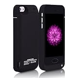 BSWHW 4200mAh for iPhone 5/5s/5c Battery Charger Rechargeable Power Case ,External Battery with Built-in Kickstand For External Power Bank Case Backup Protection Case ,Battery Charge Cover -Ink