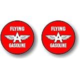 2 Vintage MDL# FROHORS09 Gasoline Horse Rarin' to Go! Gas Pump 9" Decals Antique