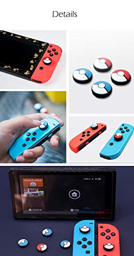 image for Jamont Gaming Rubber Thumb Cover Compatible Switch Lite  Joycon Contro