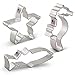 Ann Clark Under The Sea Cookie Cutter Set - 3 Piece - Starfish, Fish, and Seahorse - Tin Plated Steel