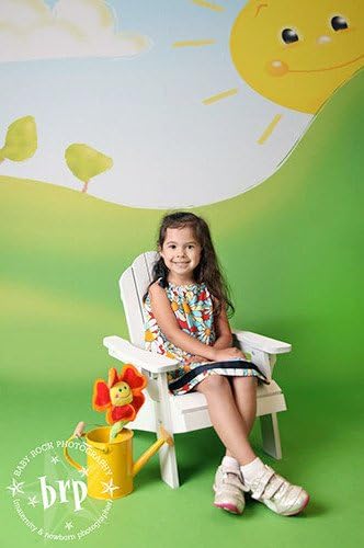 Printed Photography Background Platinum Cloth Backdrop 718 Green Summer Fun Backdrop 5'x6' Ft (60"x72") Better Then Muslin or Canvas Made in USA / Machine Washable