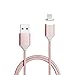 NetDot 2 Pack 2nd Generation Magnetic USB Charger Cable Adapter for iPhone 5, 5c, 5s, SE, 6, 6 Plus, 6s, 6s Plus, 7, 7 Plus (2 Pack rose gold)