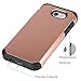 Samsung Galaxy J3 Emerge Case Rose Gold/J3 Prime/J3 2017/Amp Prime 2/Express Prime 2/Sol 2/J3 Luna Pro/J3 Eclipse/J3 Mission Case, LUHOURI Hybrid Armor Rugged Defender Protective Case Cover